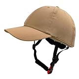 QSTDGVPW Casque de Vélo Chapeau avec Sangle Réglable Casquette de Baseball Respirante Amortissant Chapeau D'Été Fonctionnel pour Femmes Adapté Au Cyclisme, Jaune, M