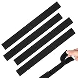 Lot de 4 sangles réglables pour hoverboard - Fermeture - Fixation avec fermeture - Sangles de rechange pour accessoires de kart - Même équilibre - 50 cm - Noir