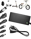 Chargeur Trotinette Electrique, 42V 2A Chargeur Hoverboard, 36V Universel Chargeur Batterie de Trottinette Électrique avec 6 Connecteurs pour M365 Hoverboard E-Bike Scooter Electrique