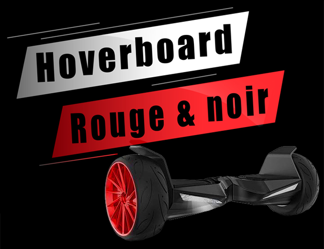 hoverboard rouge et noir