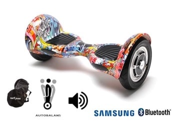 hoverboard graffiti orange